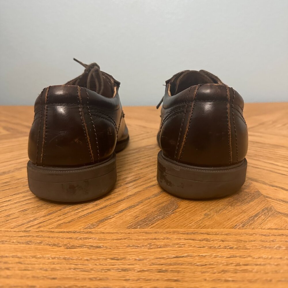 Florsheim Brown Leather Dress Shoes Lace Up Bicycle Toe Oxford Mens Size 12D - Picture 6 of 9